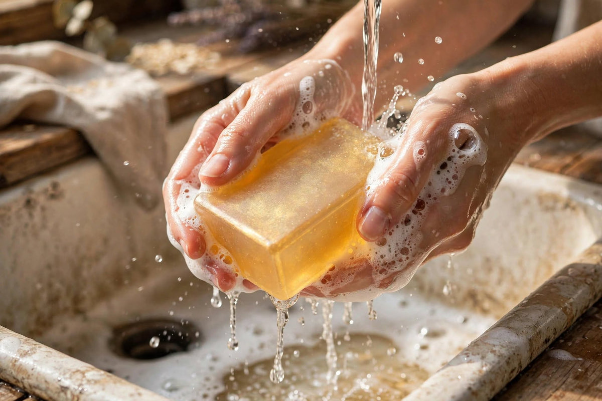 Handmade Honey Pearl Glycerin Soap - With Real Honey - 2 oz