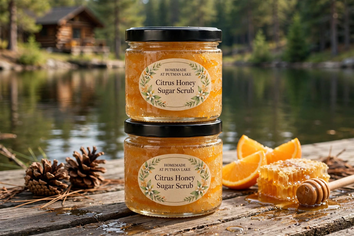 Handmade Citrus Honey Body Scrub - Natural Exfoliating Scrub