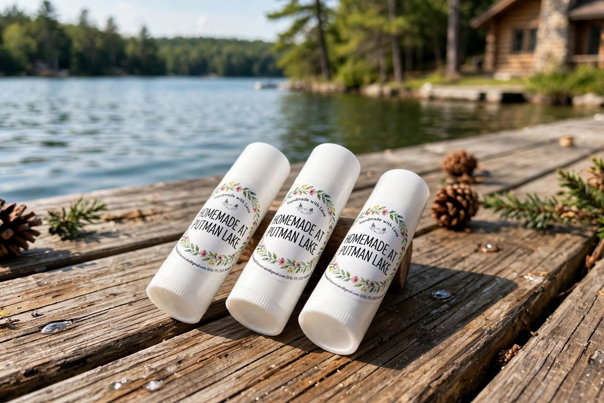 Honey Vanilla Lip Balm - Natural Beeswax Balm for Dry, Chapped Lips